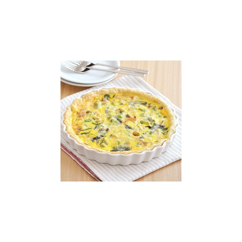Tableware East White Round Pie Plate, 8 inches (20.2 cm)