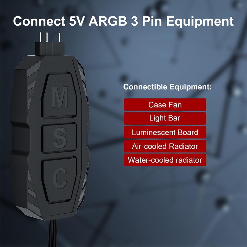 DS Mini ARGB PC Fans Controller Kit with One-to-One Matching