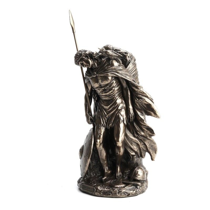 The Death of Cu Chulainn Cold Cast Resin Antique Bronze