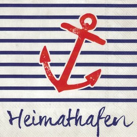 IHR Ideal Home Range - Napkins home port maritime 33 x 33 cm, 20 napkins per pack