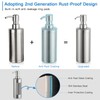 GAPPO Brushed Nickel Soap Dispenser Stainless Steel Metal Pump Hand