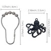 ZILucky Set of 12 Octopus Shower Curtain Hooks Decorative Home