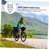 CORHAD Durable Folding Bike Carrier Rack Compact Back Stand Cargo