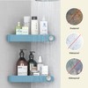 Sotfamily Corner Shower Caddy, 4 Pack Adhesive Corner Shower Shelves
