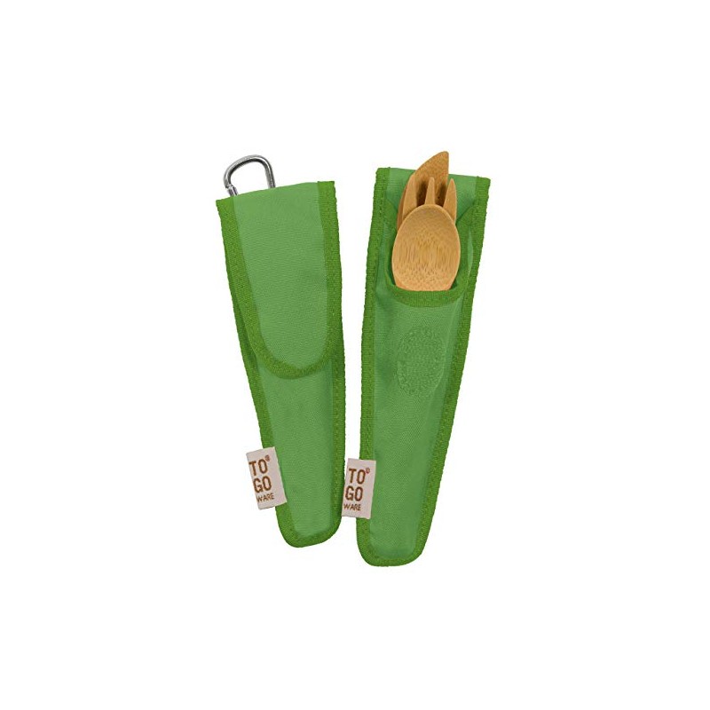 TO GO WARE Kid's Bamboo Utensil Set Berry Blue, 1