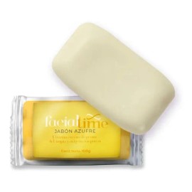 Jabón De Azufre En Barra 100g Piel Grasa Acne Facial Time                                                                                             