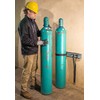 Justrite Steel Gas Cylinder Wall Bracket, Holds Two 4"-12" Cylinders,
