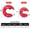 Sharp-tec Pipe Cutter 15mm and 22mm, Copper Pipe Cutter with