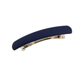Nakanoya AMBT5 Barrette, 2.6 inches (65 mm), Plastic, Resin, Hair Clip, Solid, Simple, Dull Color, Curve, Arch, Narrow, Elongated, Square, Rectangle, Matte, Matte, Matte, Glossy, Medium, Medium Size,