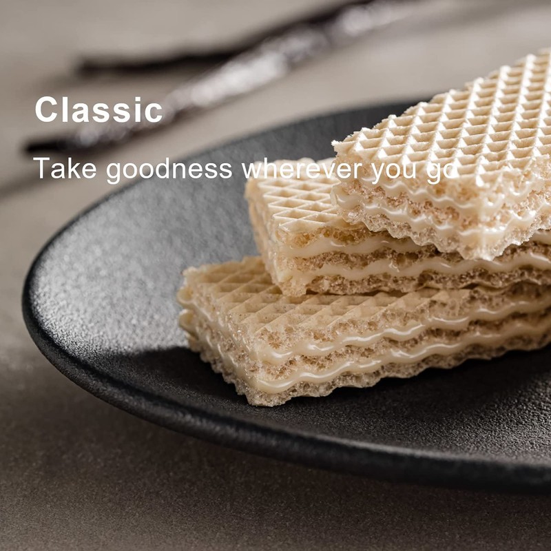 Loacker Classic Vanilla Wafers - Premium Crispy Vanilla Wafer Cookies