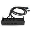 USB 3.0 Front Panel, 5.25in 4 Ports 5Gbps High Speed