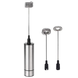 AUNMAS Milchaufschäumer, 23x3cm Batteriebetriebener Schneebesen aus Edelstahl Kaffeerührer Mixer Blender Home Küchenutensilien
