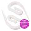 White Plastic Curtain Hooks | Hooks For Pencil Pleat, Window,