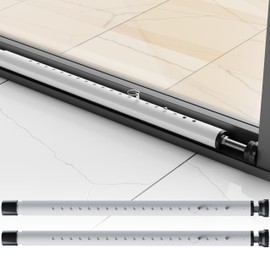 WooFog Sliding Door Security Bar,Window Security Bars Inside,17-50 inch Adjustable Patio Glass Door/Window Lock Bar for Burglar Proof/Child Safety, Window Stoppers for Sliding/Vertical Windows -2 PCS