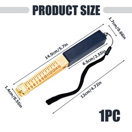 Door Gap Measuring Tool, Wedge-Shaped Vernier Feeler Gauge 1-15mm Fire Door Gap Gauge Checker Tool, Feeler Gauges Door Gap Measuring Engineering Ruler for House Engineering Inspection Flatness - 0.2mm