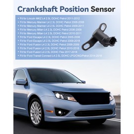 Engine Crankshaft Position Sensor Fit for Ford Escape 2005-2018 Fusion 2006-2018 Transit Connect 2014-2018, Fit for Lincoln MKZ 2011-2012, Fit for Mercury Mariner Milan, Replacement 5M6Z6C315A