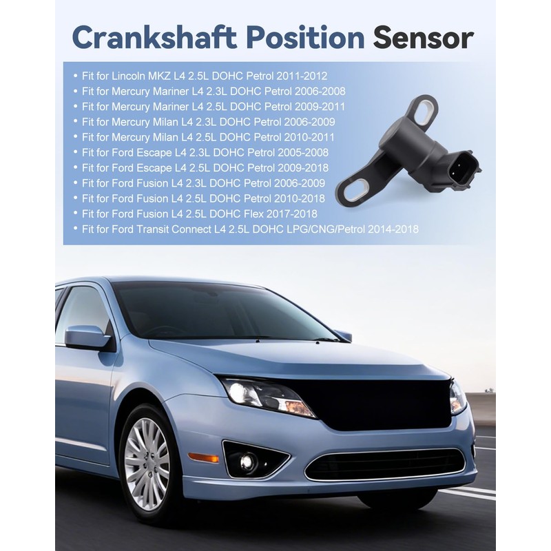 Engine Crankshaft Position Sensor Fit for Ford Escape 2005-2018 Fusion