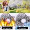 Metal Short Garden Hose 2 ft, Flexible Stainless Steel Garden