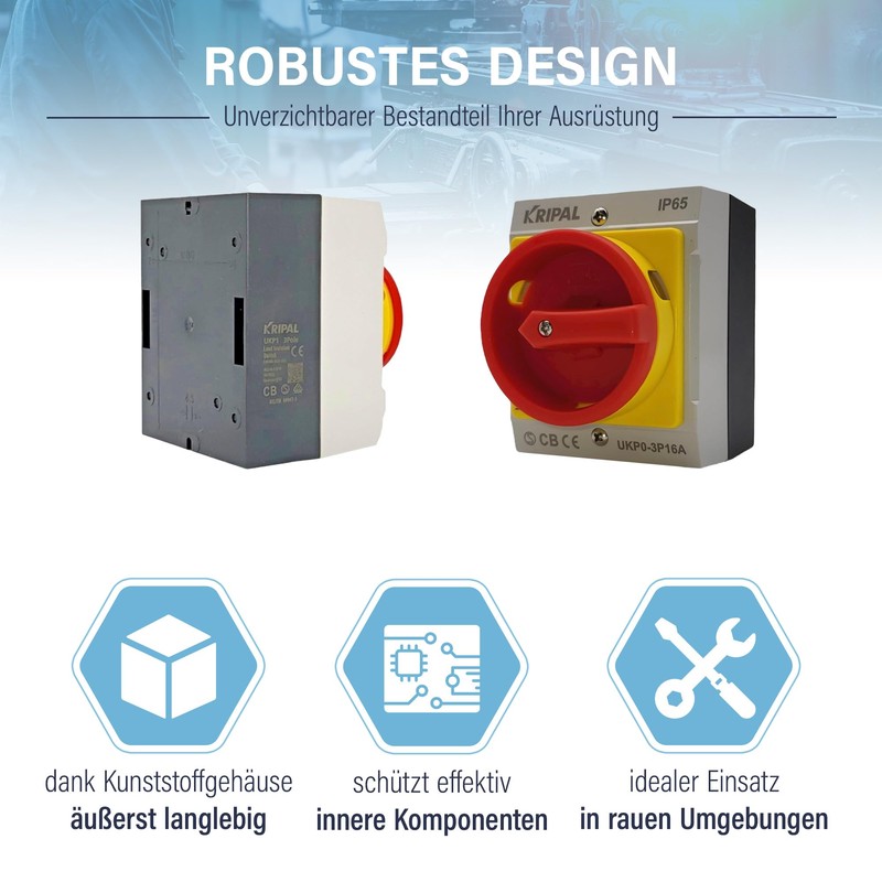 Main Switch 16A 3-Pin Repair Switch Switch Disconnect Switch in