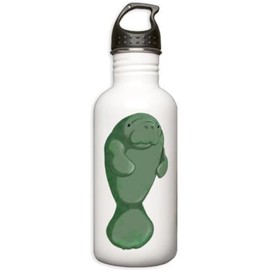 CafePress Manatee Stainless Water Bottle 1 Stainless Steel Water Bottle, 1.0L Sports Bottle