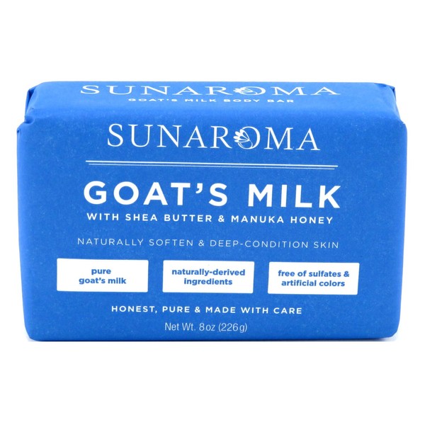 Sunaroma Conditioning Goat's Milk Soap 8 oz (Pack of 2)