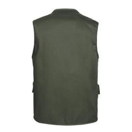 LISUHEPEAL Men’s Fishing Vest Summer Outdoor Work Safari Travel Photo Vest with Multi Pockets (818-Army Green, S)