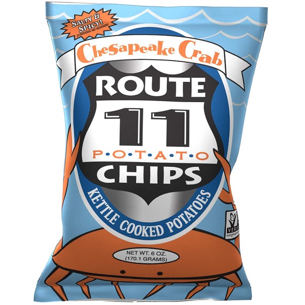 Route 11 Potato Chips : Chesapeake Crab (12 bags (6