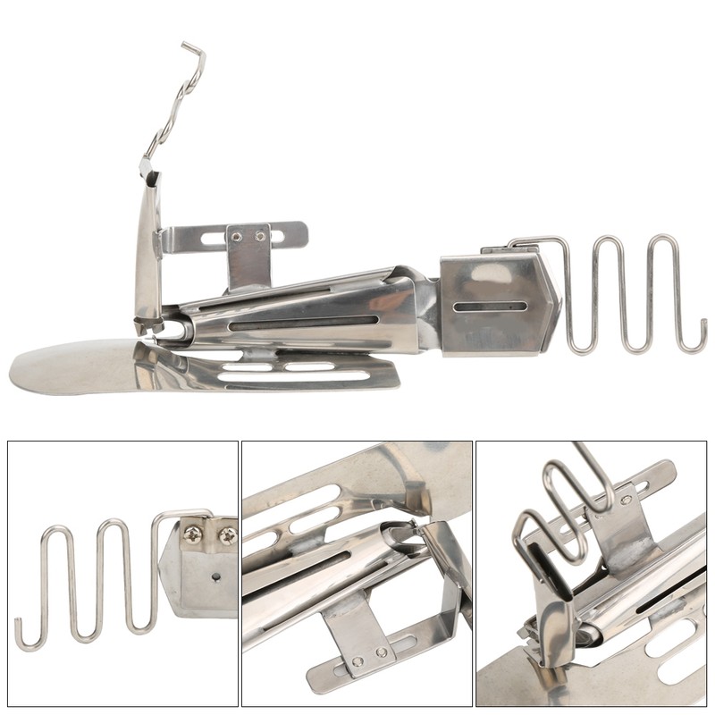 Hemmer Folder Sleeves Binder Rolled Hem Tool 2/3 Needles Sewing