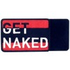 Get Naked Embroidered Patch with Hook and Loop Bands