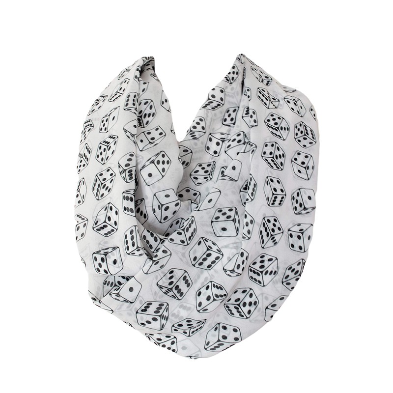 Etwoa Dice Infinity Circle Loop Scarf