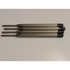 4 TERZETTI PARKER STYLE  BLACK GEL REFILLS-FINE-M