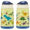Skater SSH4C-A Dinosaurus Picture Water Bottle with Straw Push Open