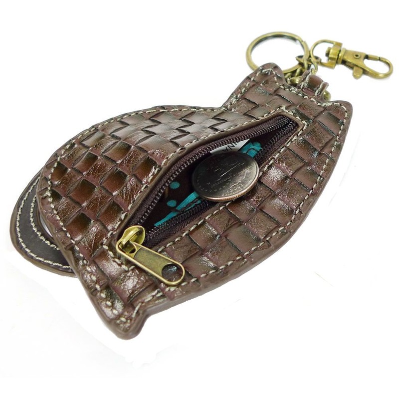 Chala Lazzy Cat Key Fob Coin Purse, Cat Lover Gift