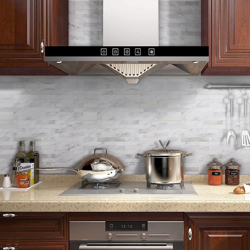 STICKGOO Peel and Stick Backsplash, PVC Wall Tiles Stick on