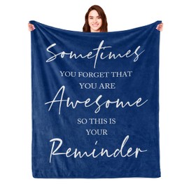 Turelos Birthday Gifts for Men, Thank You Gifts, Gifts for Men Who Have Everything, Inspirational Gifts, Sometimes You Forget Your Awesome Gifts for Coworkers/Friends Throw Blanket 60x50in