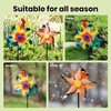 XMSW Handicrafts Wind Spinner 7.5 Inch Garden Set of 2