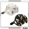 CHROME CRANE CB071 Men's Cap, Hat, Gold, Feathers, Golden, Stylish,