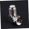 TEHAUX 5Pc Male to Female Right Angle Connector Adapter for