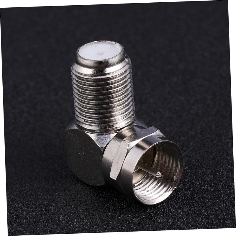 TEHAUX 5Pc Male to Female Right Angle Connector Adapter for