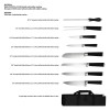 Safdie & Co. Chef Knife 9 Piece Set In Carry