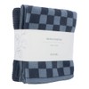 Ecovask Kitchen Towel Duo Organic Cotton, Check Navy Denim