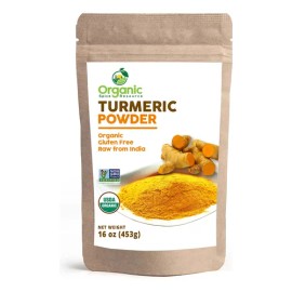 Organic Spice Resource Cúrcuma Orgánica En Polvo 454 G