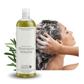 Verde Romero Shampoo 490ml – Activador Capilar con Romero y Capsaicina – Favorece el Crecimiento y Fortalece el Cabello – Limpieza Profunda de Uso Diario