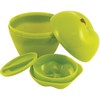 Hutzler Apple & Dip To-Go Lunch Snack Storage Container, Green