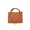 FrasiBags Genuine Quilted Leather Women's Leather Handbag Quilted Handbag Made