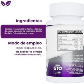 Natural Health Chromium 200  Polinicotinato de Cromo, Suplemento Alimenticio en Cápsulas, Paquete de 2 Frascos con 90 Cápsulas de 500 mg cu