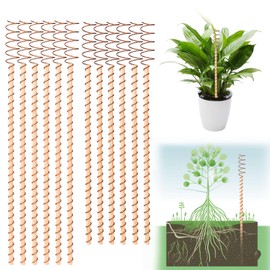YBB 12 PCS Electroculture Copper Garden Stakes, 11.5'' and 13.5" Copper Wire Plant Antennas for Gardening
