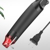 Mini Handheld Heat Gun Black Fast Heating Stainless Steel Outlet