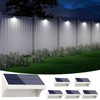 NIORSUN Outdoor Solar Lights for Fence,Solar Fence Light with Warm
