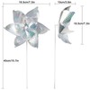 SUNPRO Reflective Pinwheels,10-Pack Extra Sparkly Pinwheels for Garden Decor, Pinwheels